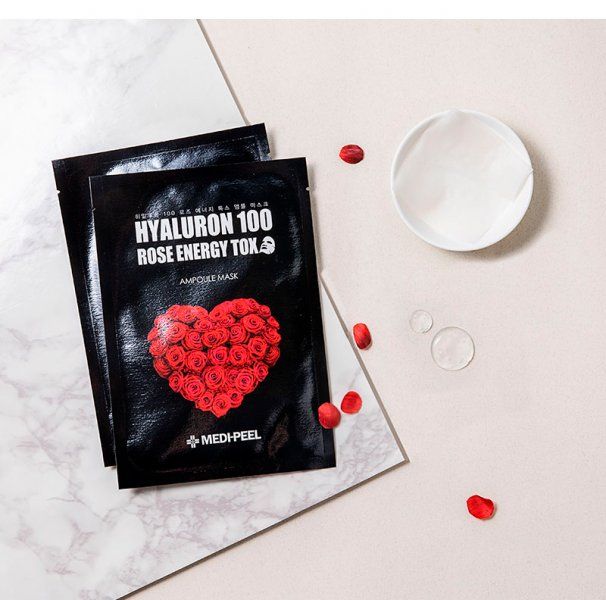 Маска детокс с экстрактом розы MEDI-PEEL Hyaluron 100 Rose Energy Tox